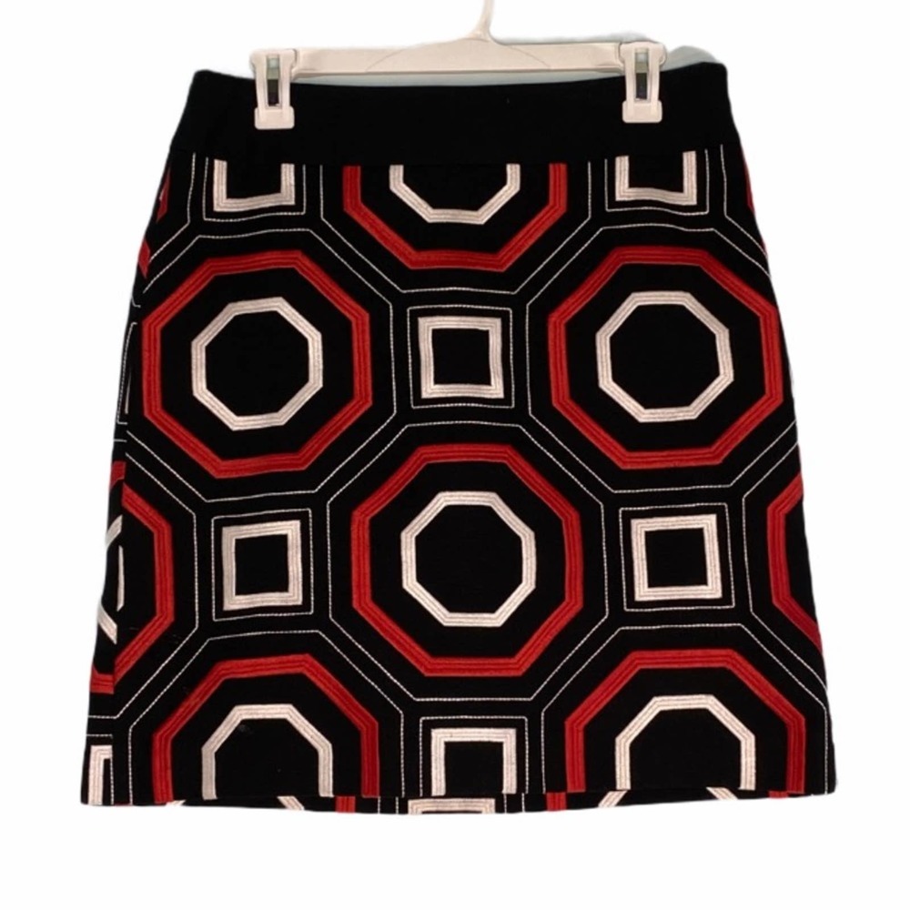 Ann Taylor geometric shape mini skirt